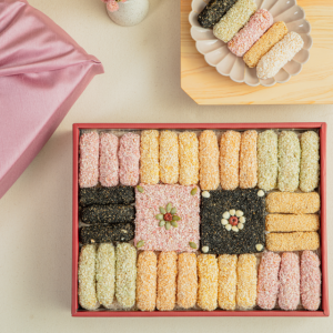 강릉무진장한과,(강원ON)선물세트 꽃수를담다 2호(고급보자기)