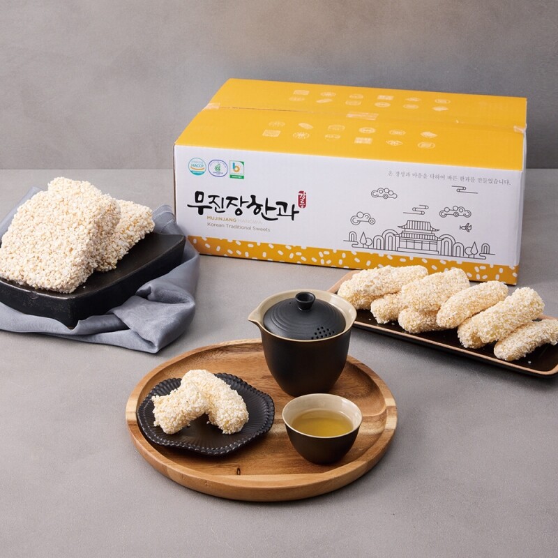 강릉무진장한과  실속세트 과줄강정반반 중