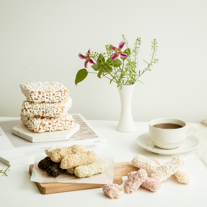 강원더몰,(강원ON)강릉무진장한과  선물세트  꽃수를담다 2호(고급보자기포장)